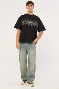 Ghosted Oversize Tee Black