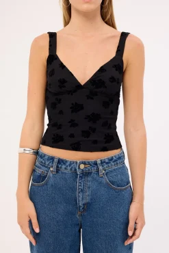 Gia Cami Top Black
