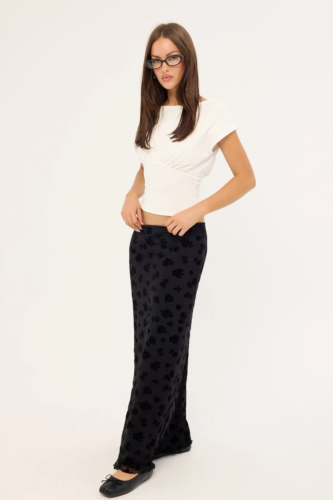 Gia Maxi Skirt Black