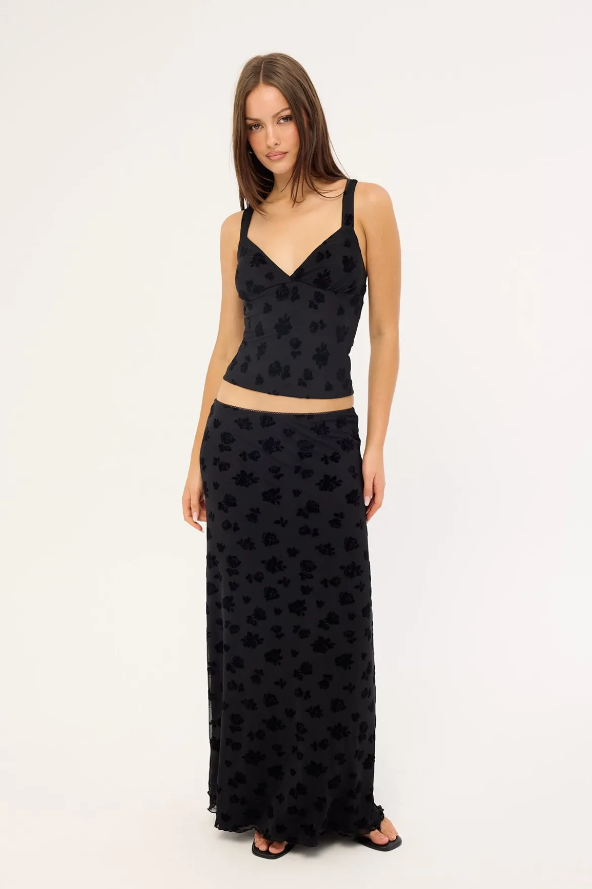 Gia Maxi Skirt Black