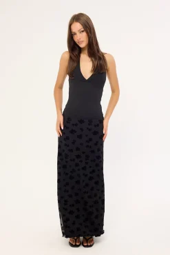 Gia Maxi Skirt Black