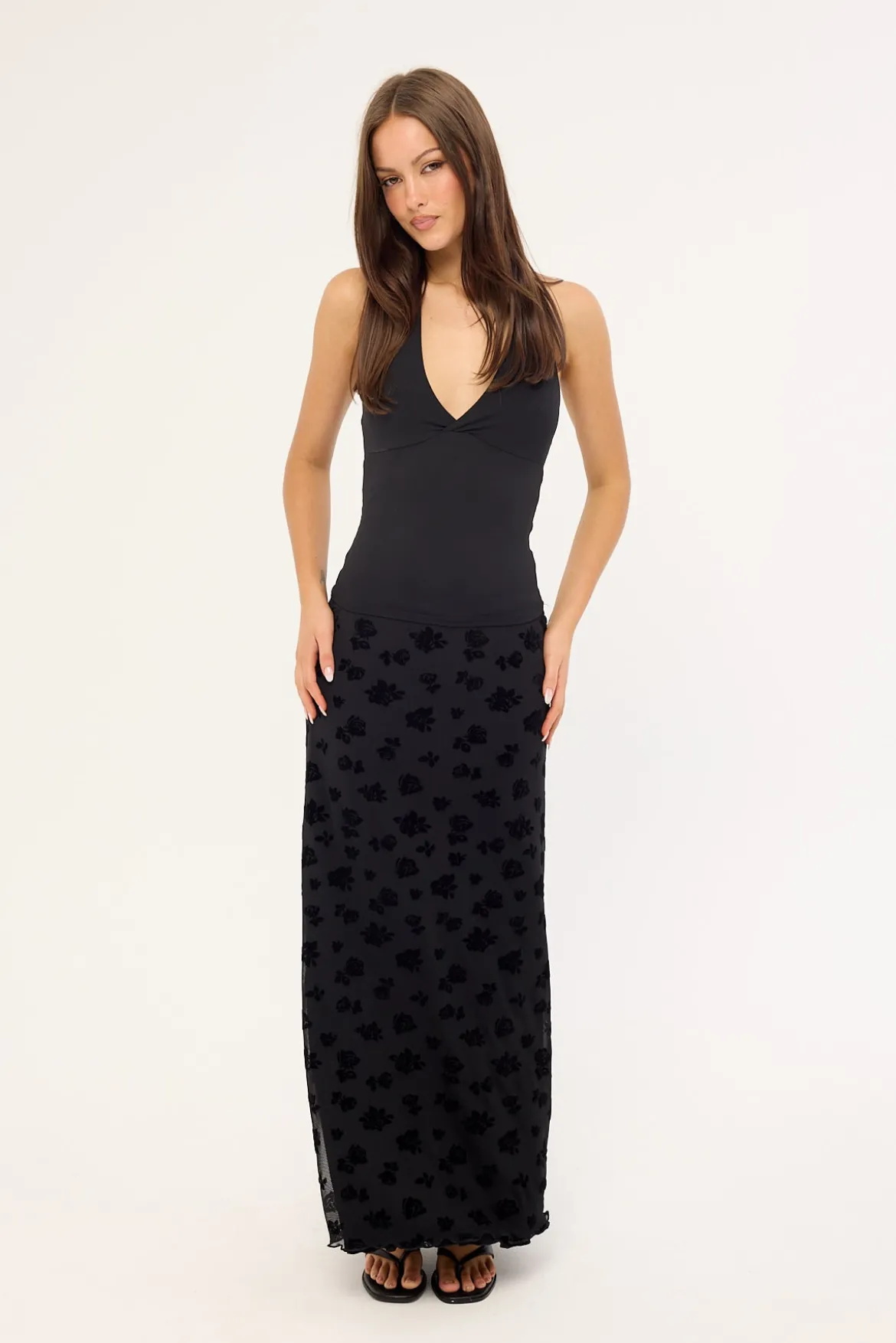 Gia Maxi Skirt Black