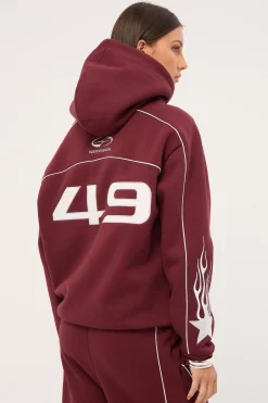 Glade Relaxed Hoodie Burgundy