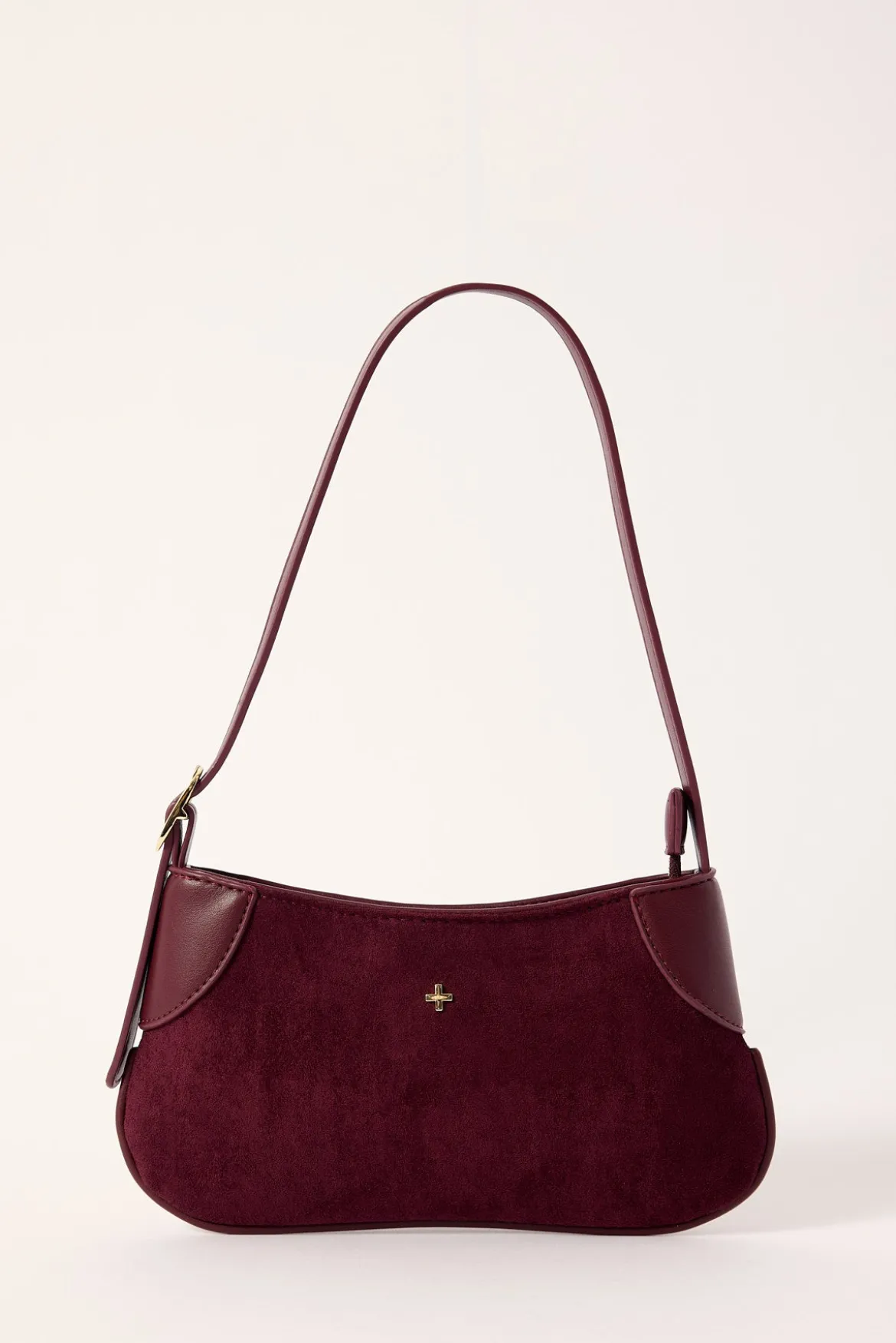 Glinda Mini Shoulder Bag Berry Suede
