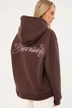Glint Relaxed Hoodie Coffee