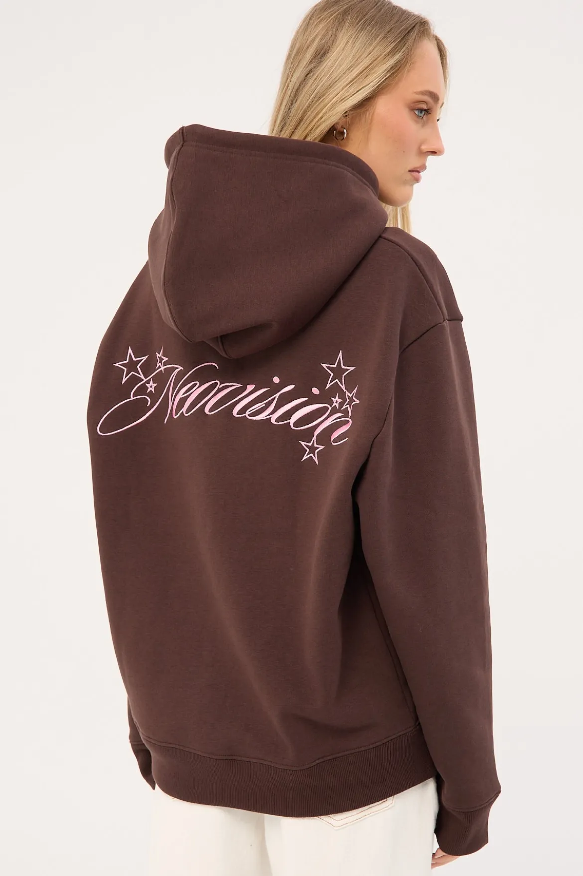 Glint Relaxed Hoodie Coffee