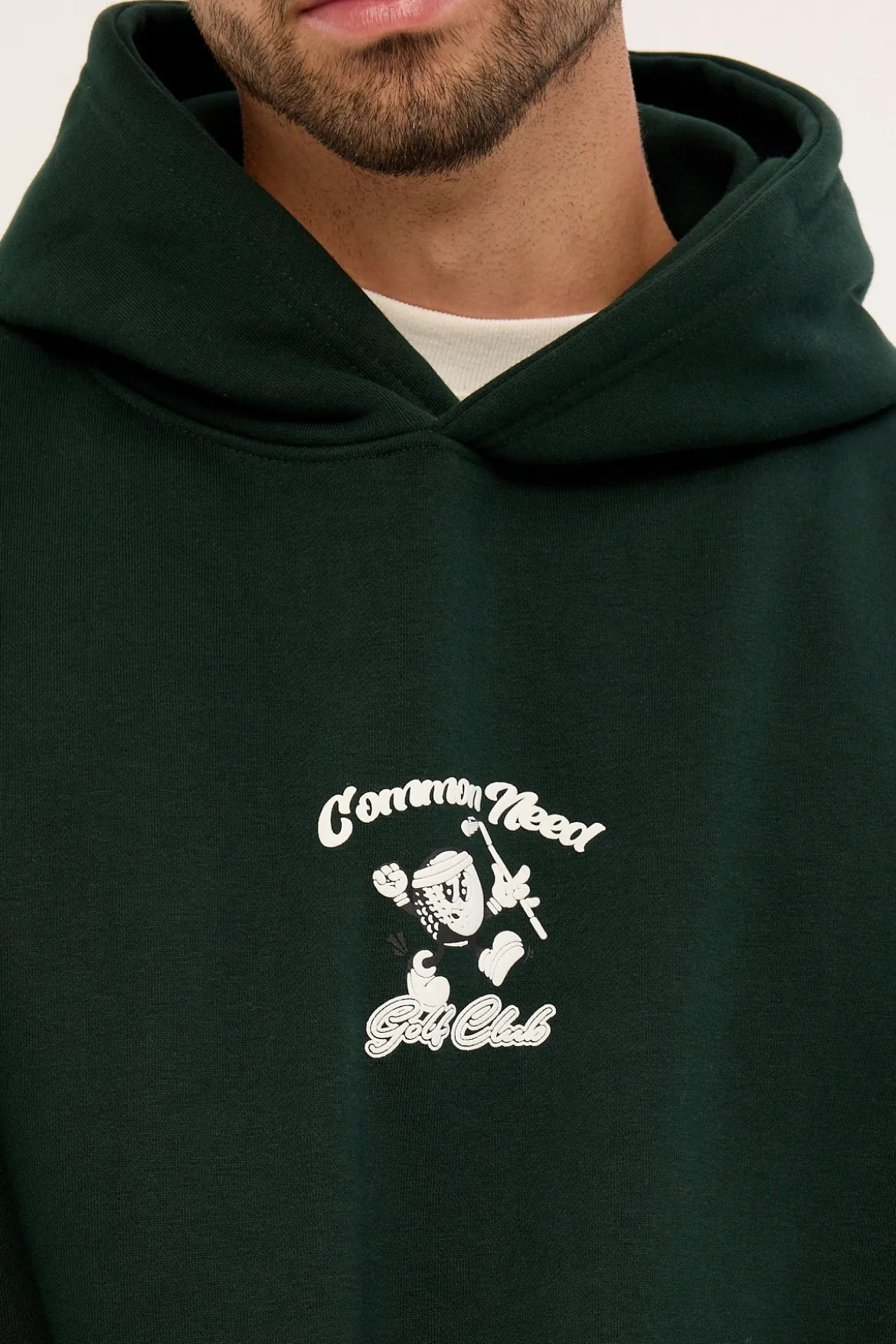 Golfing Boxy Hoodie Dark Green