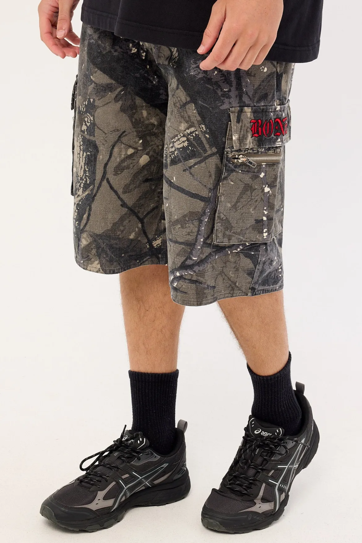 Gothic Cargo Shorts Alpine Camo