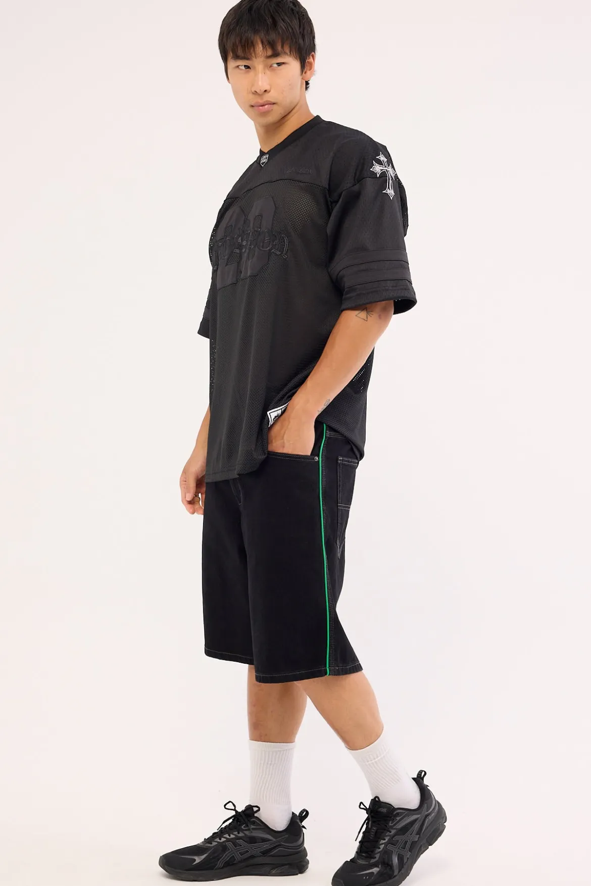Grand Prix Big Dawg Jean Short Worship Black