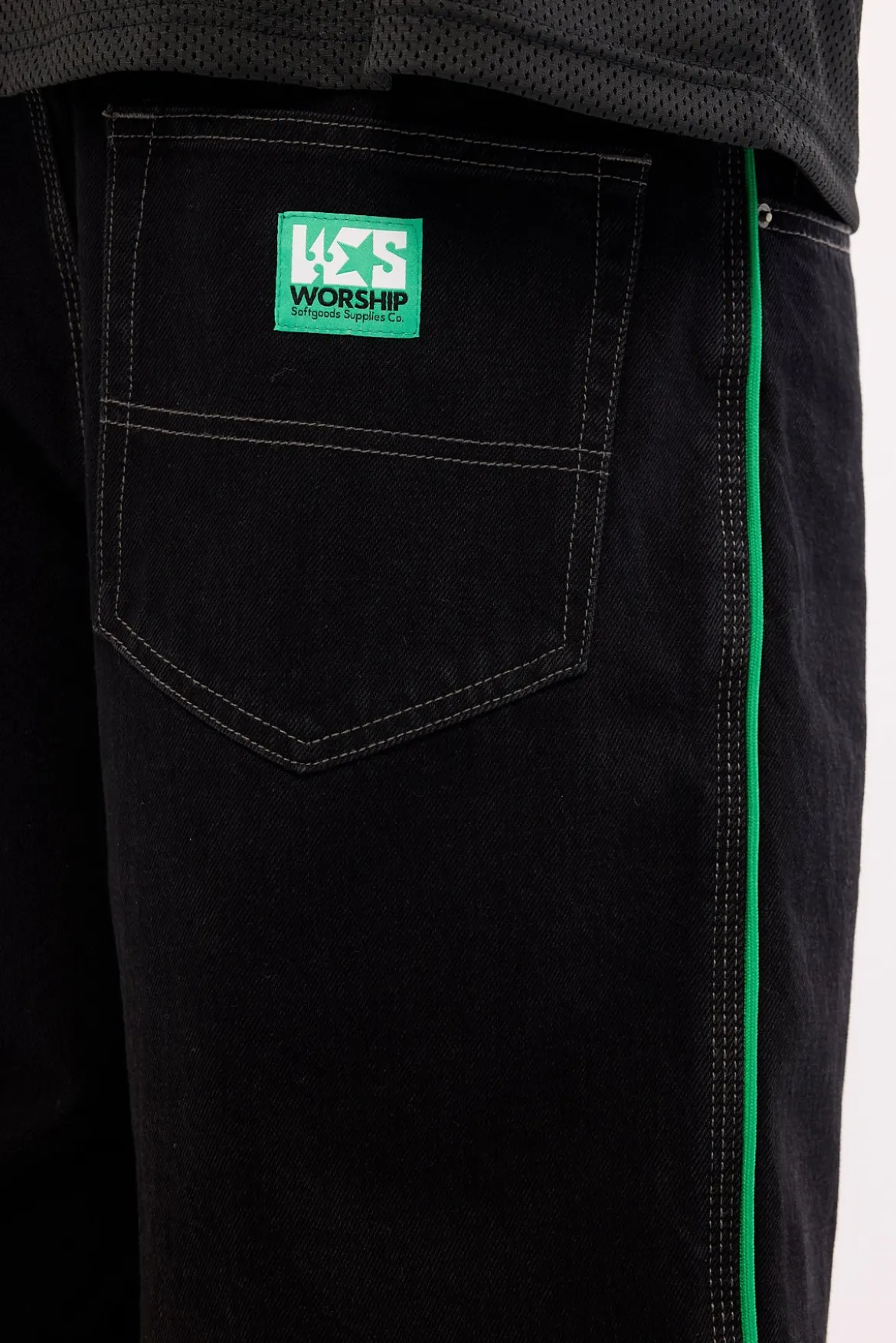 Grand Prix Big Dawg Jean Short Worship Black