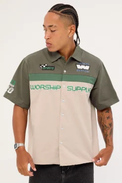 Grand Prix Short Sleeve Shirt Worn Black
