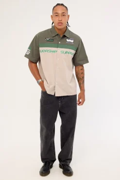 Grand Prix Short Sleeve Shirt Worn Black