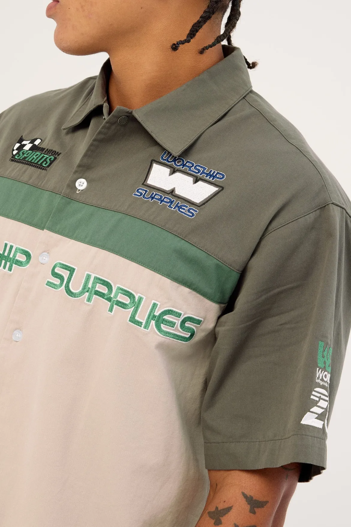 Grand Prix Short Sleeve Shirt Worn Black