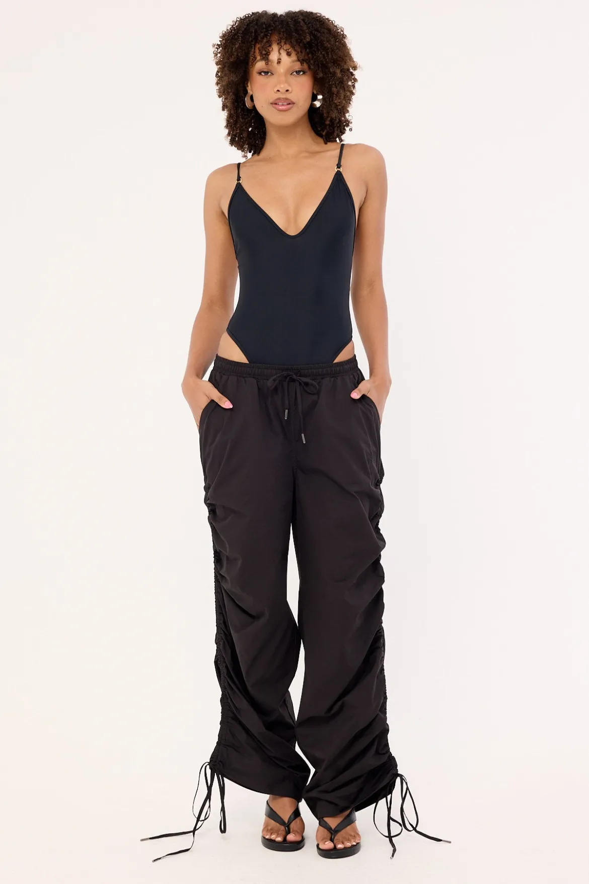 Grave Drawcord Cargo Pant Black