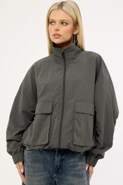 Gravex Nylon Spray Jacket Khaki Green