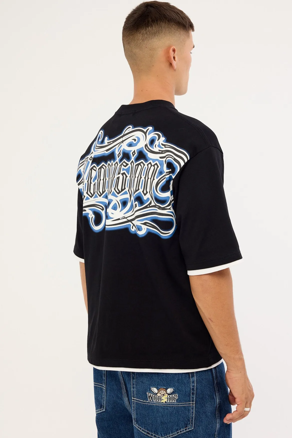 Grime Street Super Heavy Tee Black
