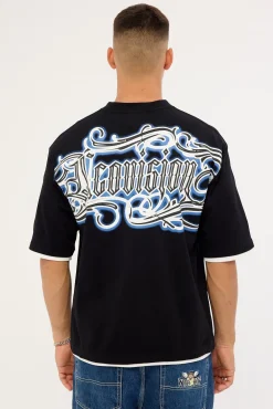 Grime Street Super Heavy Tee Black