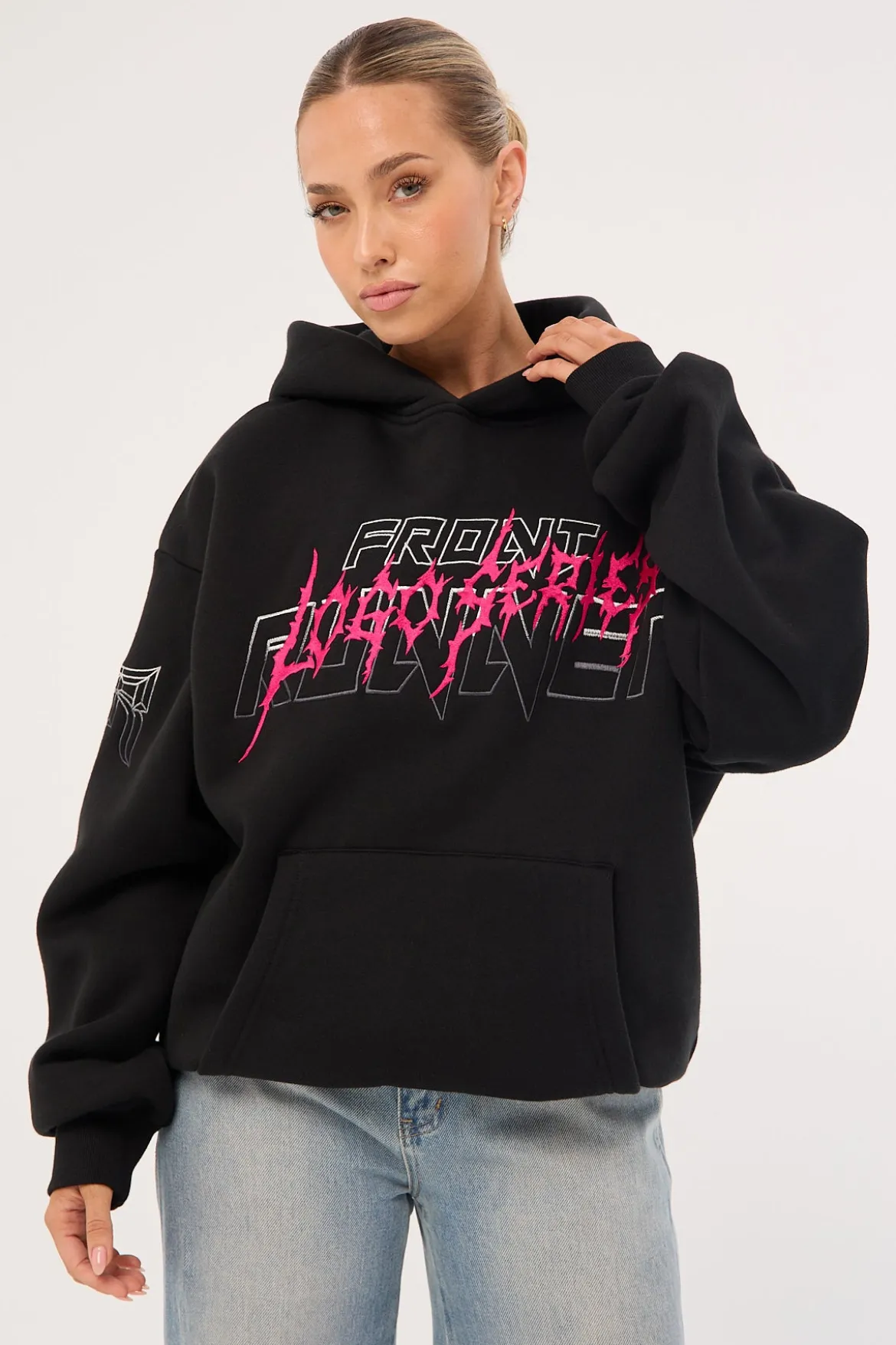 Grit Series Hoodie Black Flamingo