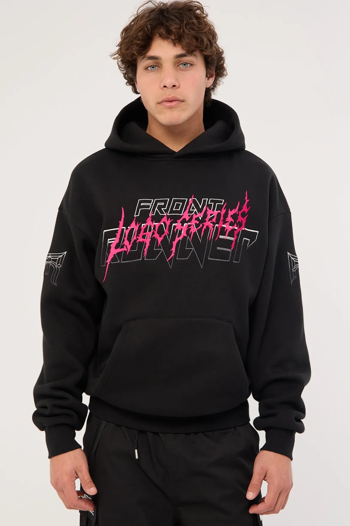 Grit Series Hoodie Black Flamingo