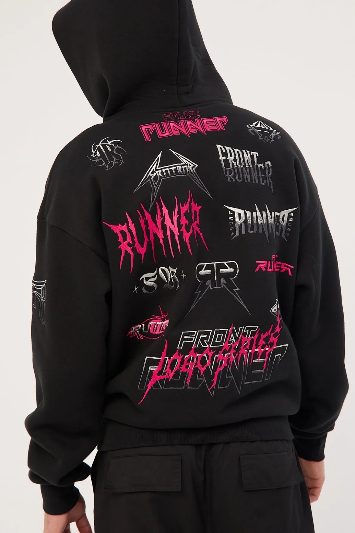 Grit Series Hoodie Black Flamingo
