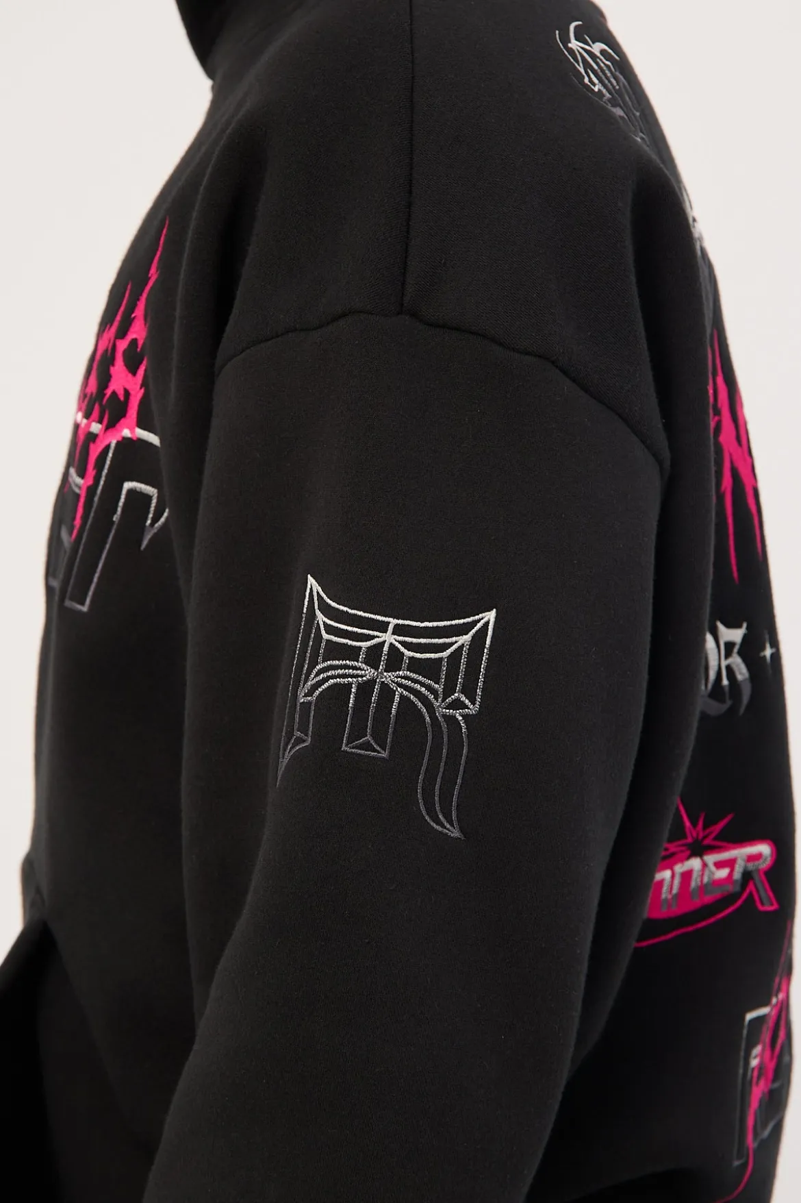 Grit Series Hoodie Black Flamingo