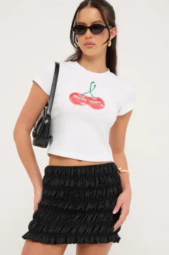 Guccio Mini Skirt Onyx