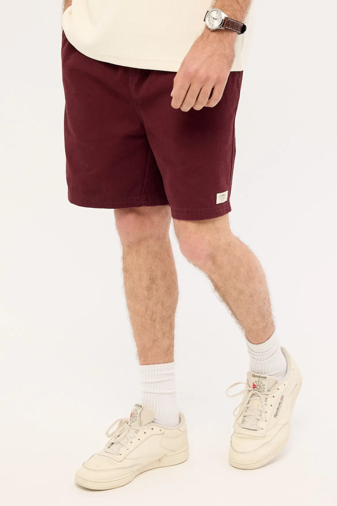 Habitat Elastic Waist Short Washed Merlot