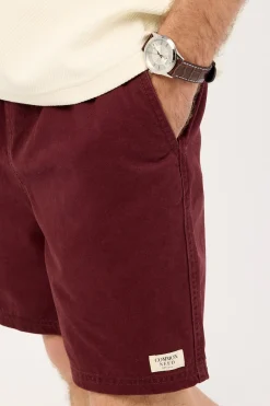 Habitat Elastic Waist Short Washed Merlot