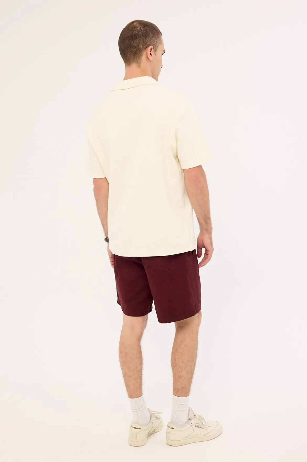Habitat Elastic Waist Short Washed Merlot