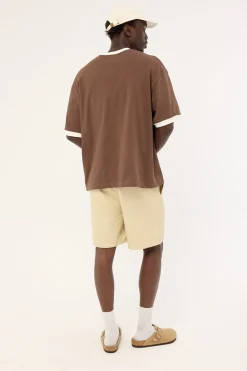 Habitat Elastic Waist Short Washed Off White