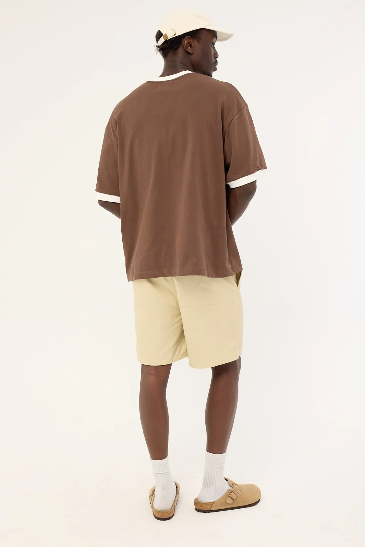 Habitat Elastic Waist Short Washed Off White