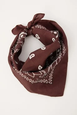 Hair Bandana Scarf Brown