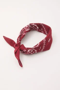 Hair Bandana Scarf Burgundy