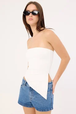 Halle Low Rise Denim Short Mid Blue Denim
