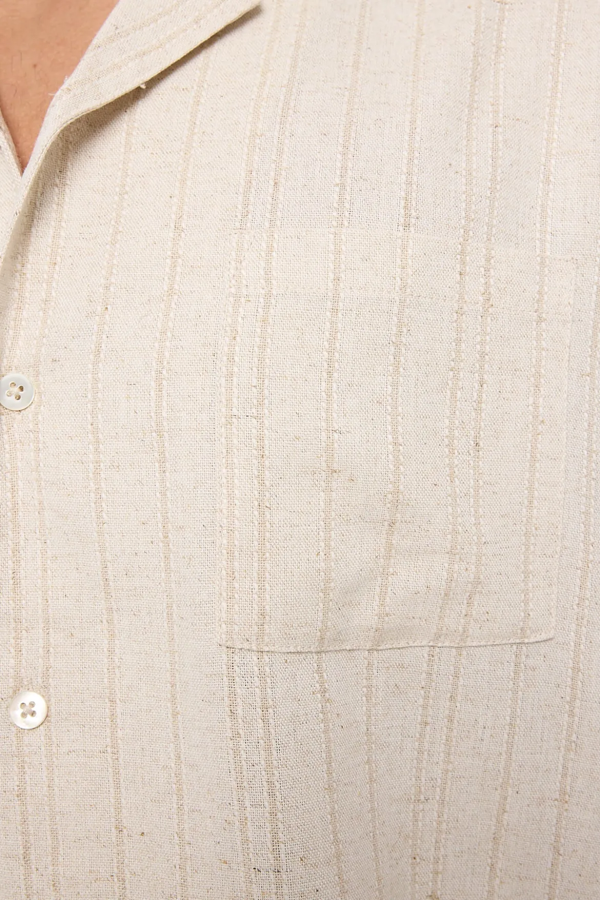 Hampton Resort Shirt Natural Stripe