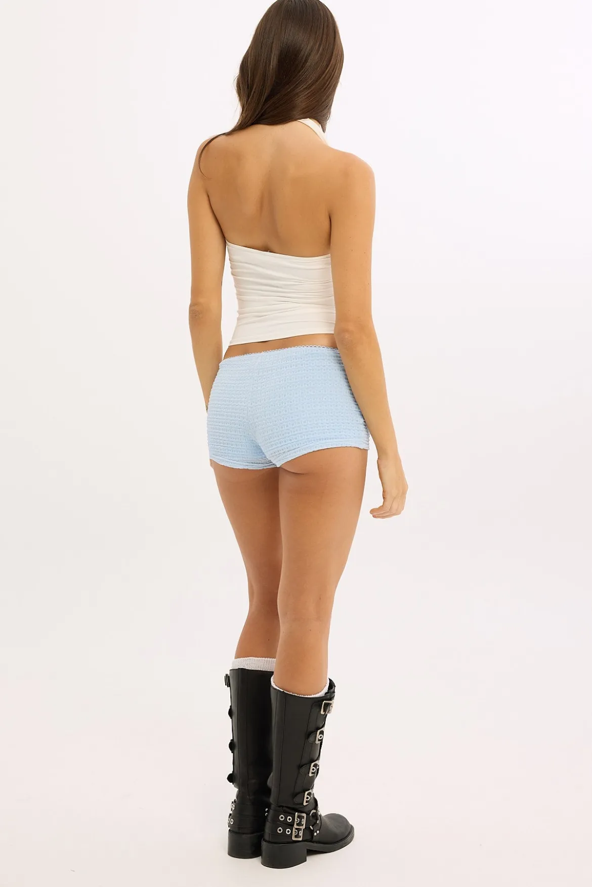 Hattie Micro Shorts Light Blue