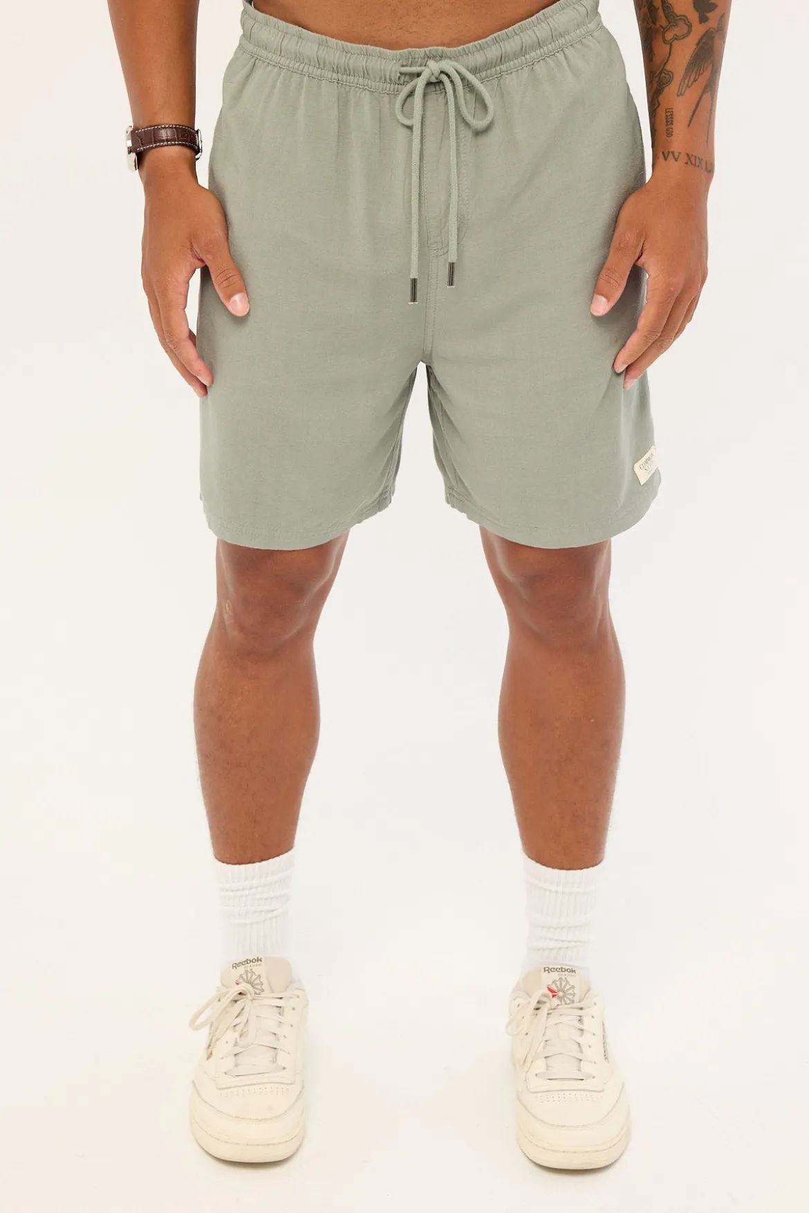 Haven Elastic Waist Short Sage