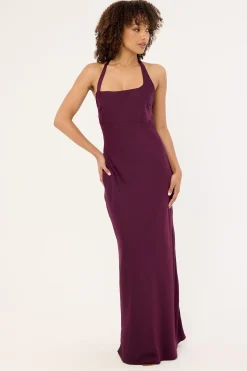 Hazel Maxi Dress Plum