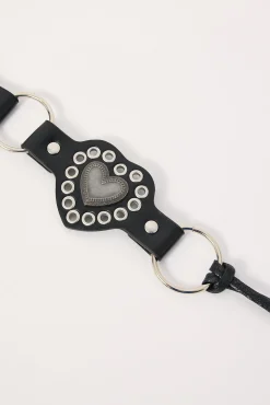 Heart Disk Belt Black