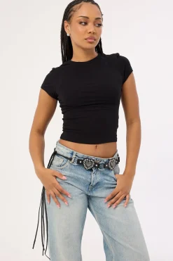 Heart Disk Belt Black