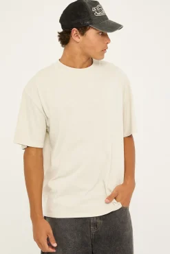 Heavy Faded Minus Tee Faded Bone