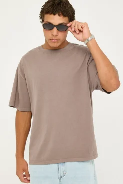 Heavy Faded Minus Tee Faded Coal