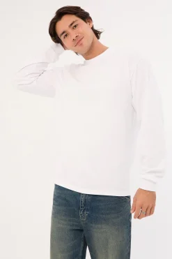 Heavy Long Sleeve Tee White