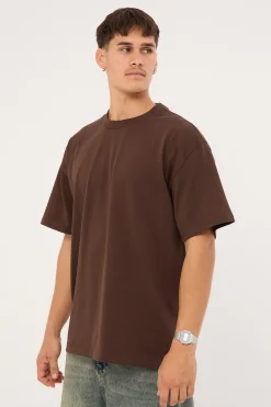 Heavy Weight Organic Tee Dark Choc