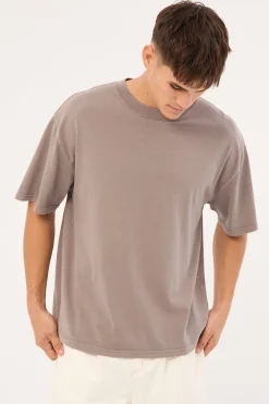 Heavy Weight Organic Tee Faded Grey
