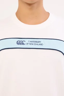 Heritage Panelled Tee Right White