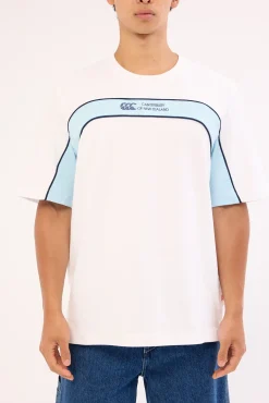 Heritage Panelled Tee Right White