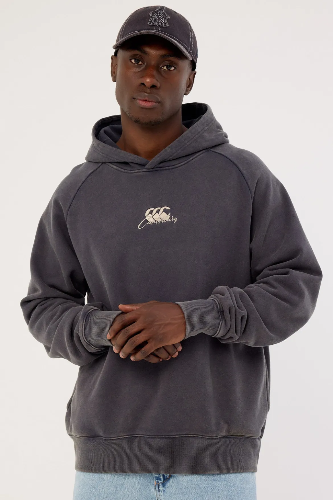 Heritage Washed Hoodie 96E India Ink