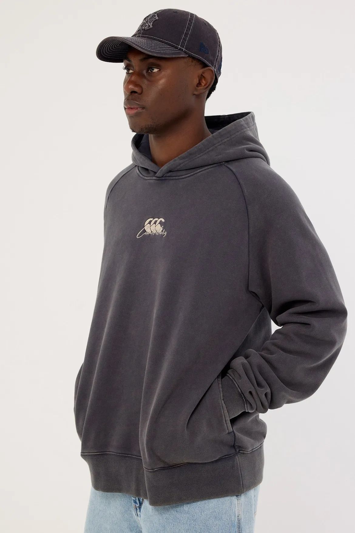 Heritage Washed Hoodie 96E India Ink