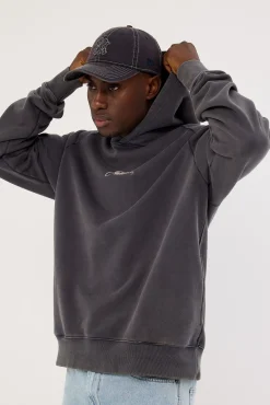 Heritage Washed Hoodie 96E India Ink